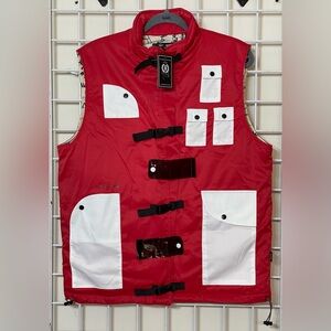 THE HIDEOUT NWT 1 of 500 Osiris Men's Large Young King Utility Red Puffer Vest